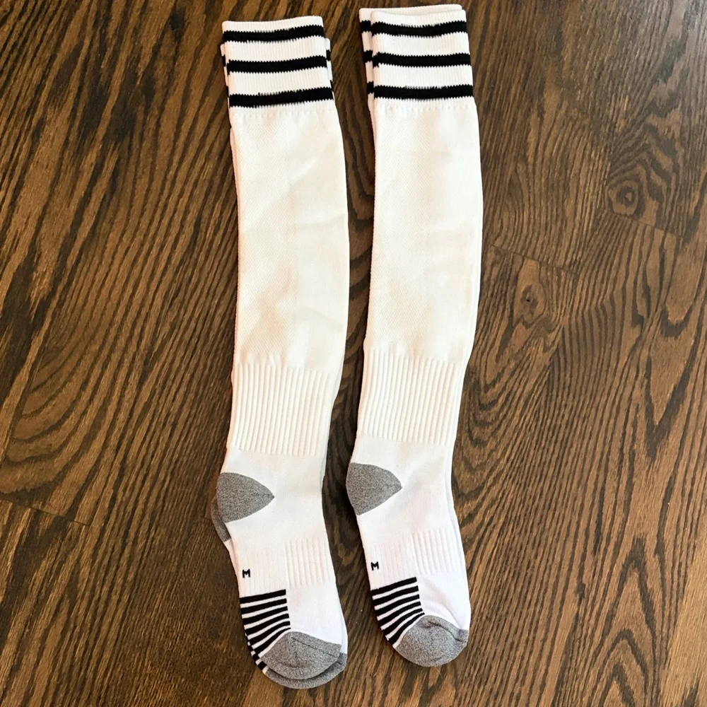NWOT Knee-High Athletic Socks- youth M 2 pairs